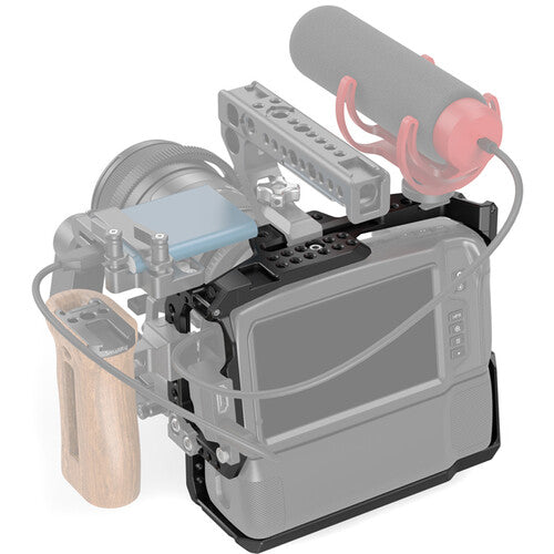 SMALLRIG CAMERA CAGE FOR BMPCC 4K &amp; 6K WITH BATTERY GRIP ATTACHED 2765