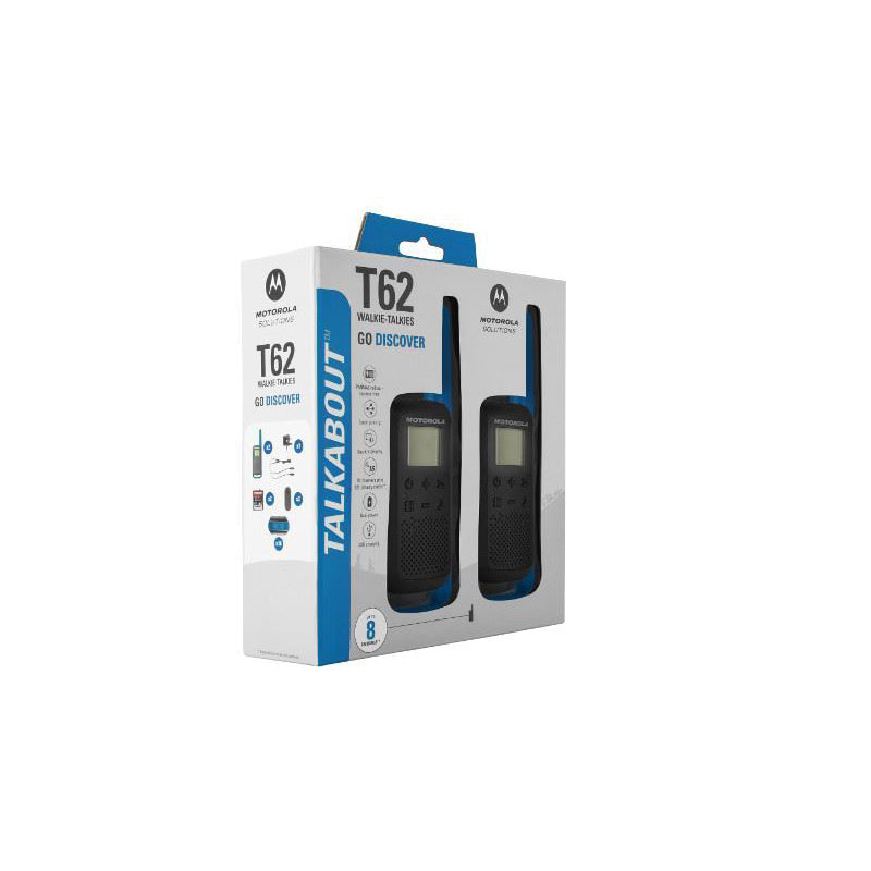 Motorola Talkabout T62 Walkie-Talkies Blue Twin pack