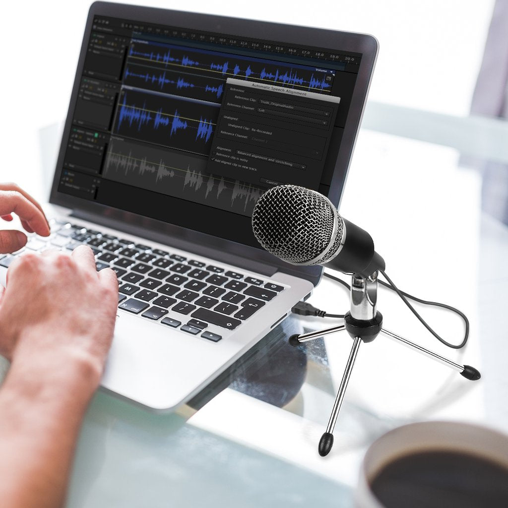 FIFINE K668 USB Microphone Plug &amp; Play with Mac/Windows for Video Call, Streaming , Voice Over