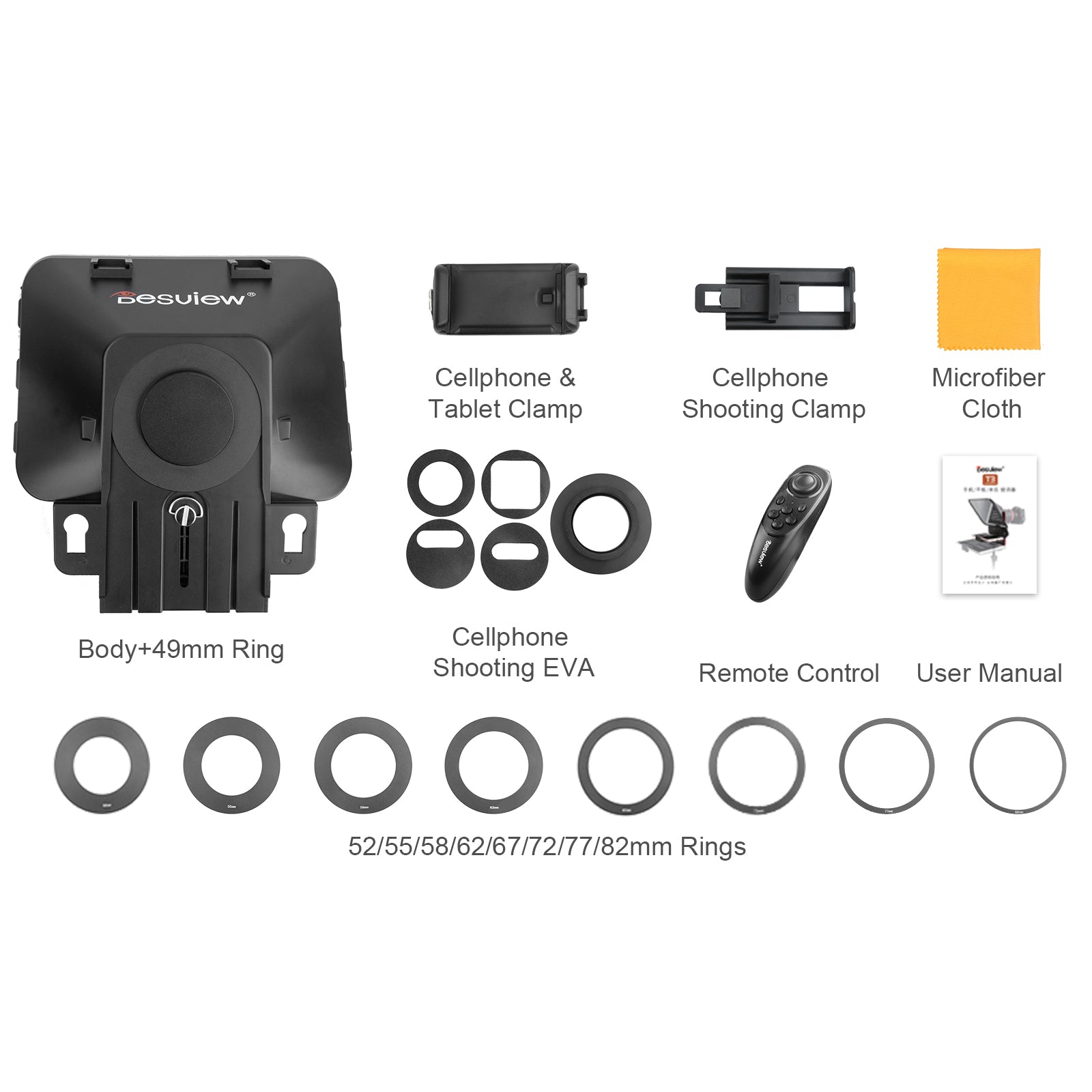 Desview T3S Teleprompter for Smartphones and Tablets