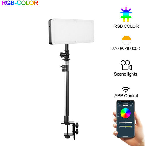 GVM RGB20W RGB On-Camera LED Light (Desktop Kit)
