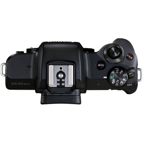 Canon EOS M50 Mark II Mirrorless Camera with 15-45mm Lens (Black)