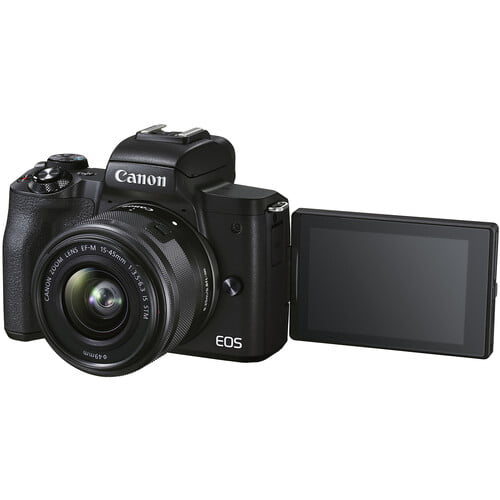 Canon EOS M50 Mark II Mirrorless Camera with 15-45mm Lens (Black)