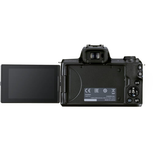 Canon EOS M50 Mark II Mirrorless Camera with 15-45mm Lens (Black)