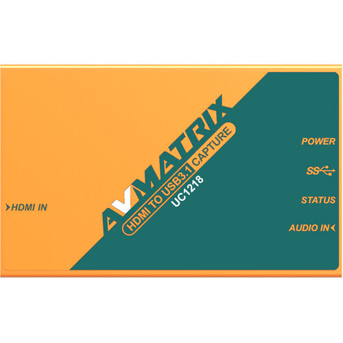 AVMATRIX UC1218 HDMI TO USB TYPE C VIDEO CAPTURE ADAPTOR