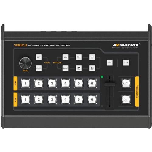AVMATRIX VS0601U Mini 6-Channel SDI/HDMI Multi-Format AV Switcher
