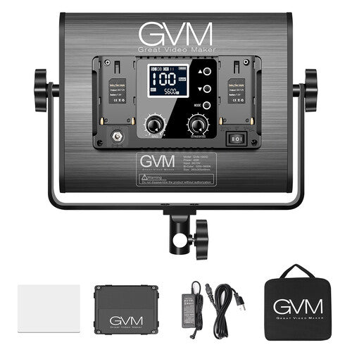 GVM 1000D RGB LED Studio Video Light Bi-Color Soft Light Panel