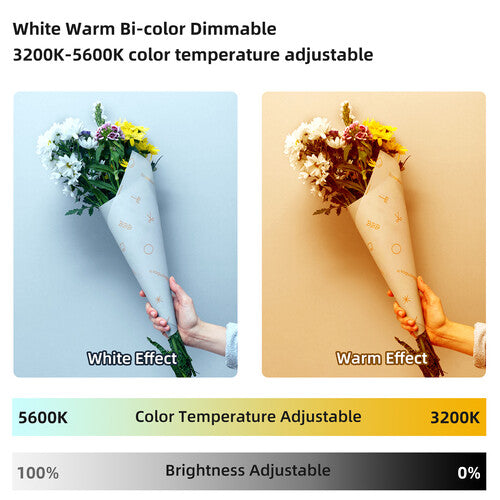 GVM RGB LED Studio Video Bi-Color Soft 1000D 2-Light Panel Kit