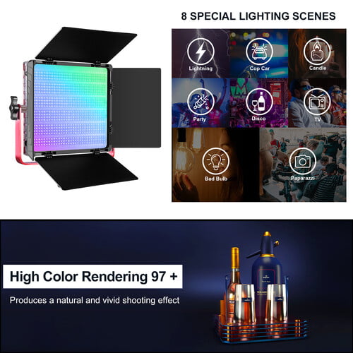 GVM 1200D RGB LED Light Panel (2-Light Kit)