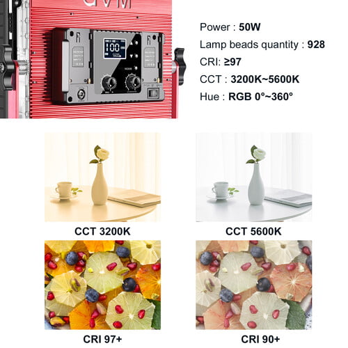GVM 1200D RGB LED Light Panel (2-Light Kit)