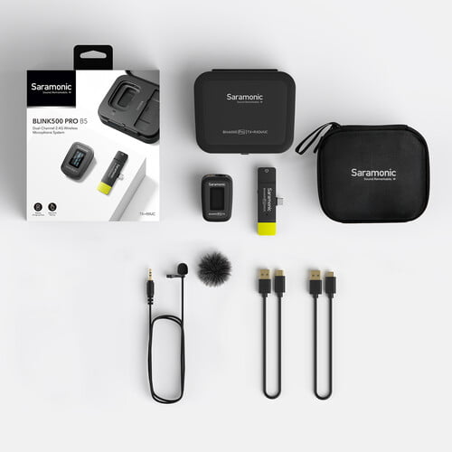 Saramonic Blink 500 Pro B6 2-Person Digital Wireless Omni Lavalier Microphone System for USB Type-C Devices (2.4 GHz)