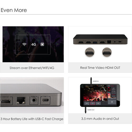 YoloLiv YoloBox Portable All-in-One Multi-Camera Live Streaming Encoder, Switcher, Monitor, and Recorder