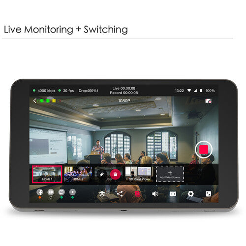 YoloLiv YoloBox Portable All-in-One Multi-Camera Live Streaming Encoder, Switcher, Monitor, and Recorder