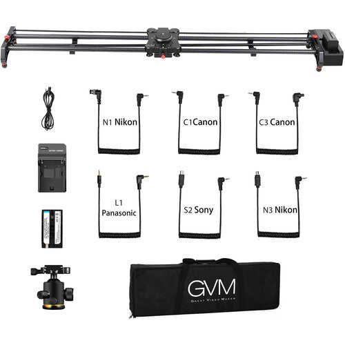 GVM Wireless Carbon Fiber Motorized Camera Slider (48")