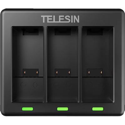 TELESIN GP-BCG-902 3-CHANNEL TRIPLLE BATTERY CHARGER FOR GOPRO HERO 9