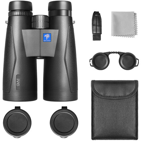 GVM 12x50 HD Roof Prism Binoculars (Black)