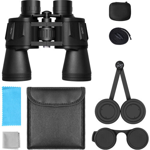 GVM 20x50 HD Porro Binoculars (Black)