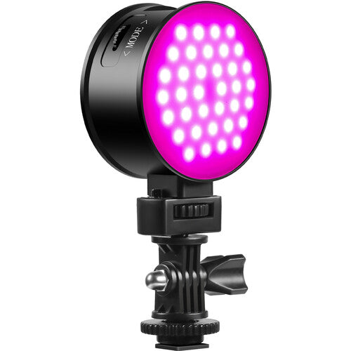 GVM 7SM Double-Sided Mini On-Camera Bicolor &amp; RGB LED Video Light