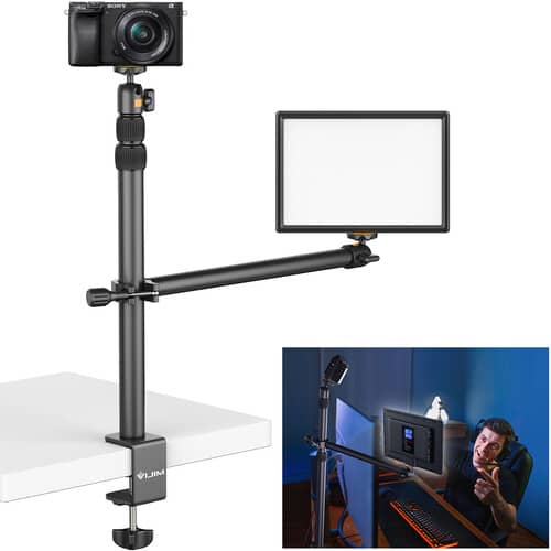 Ulanzi VIJIM LS02 Camera Desk Mount Stand with Auxiliary Holding Arm