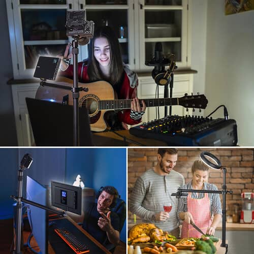 Ulanzi VIJIM LS02 Camera Desk Mount Stand with Auxiliary Holding Arm