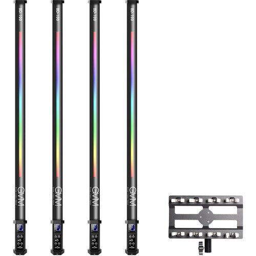 GVM BD100 LED Stick / RGB Wand 4-Light Kit with Bracket