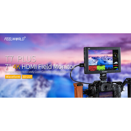 Feelworld T7 Plus 7" 4K HDMI Camera Field Monitor