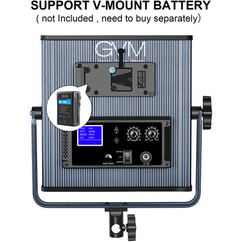 GVM LED1200 Bi-Color LED Light Panel 2-Light Kit with Stands