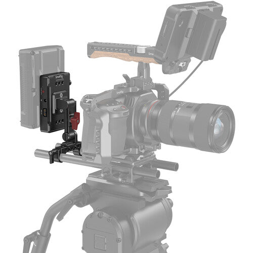 SMALLRIG V-MOUNT BATTERY ADAPTER PLATE WITH DUAL-ROD CLAMP AND EXTENSION ARM 3499