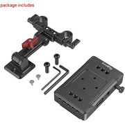 SMALLRIG V-MOUNT BATTERY ADAPTER PLATE WITH DUAL-ROD CLAMP AND EXTENSION ARM 3499