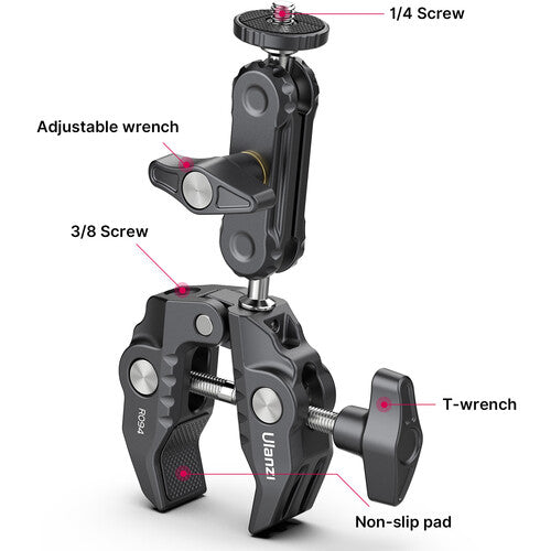 Ulanzi R094 Super Clamp with 2.6" Ball Head Arm