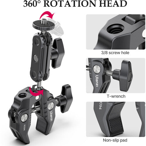 Ulanzi R094 Super Clamp with 2.6" Ball Head Arm