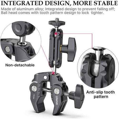 Ulanzi R094 Super Clamp with 2.6" Ball Head Arm