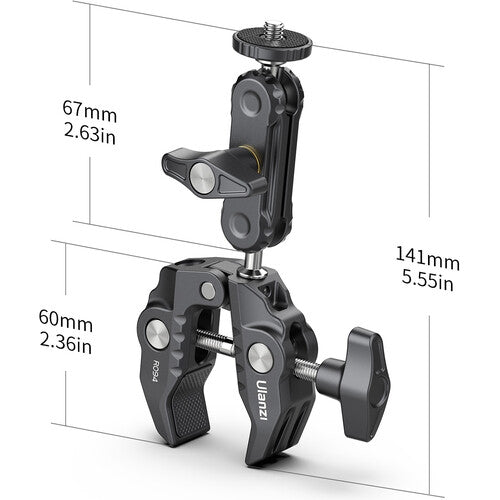 Ulanzi R094 Super Clamp with 2.6" Ball Head Arm