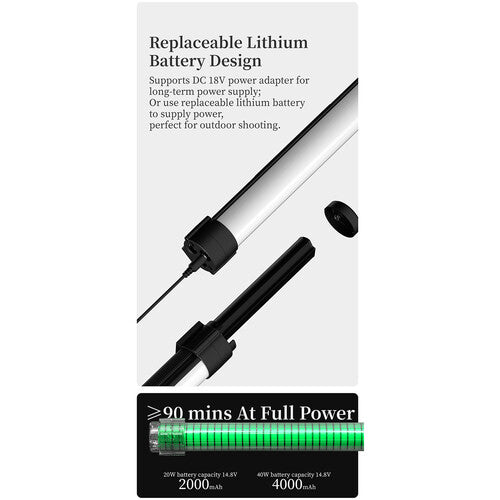 YC Onion Energy Tube Pro RGB LED Light (42")