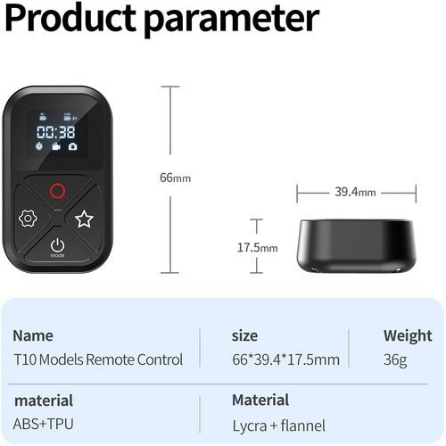 TELESIN T10 SMART WIRELESS REMOTE CONTROL FOR GOPRO 11/10/9/8/MAX GP-RMT-T10