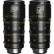 DZOFilm Catta Ace FF 35-80 and 70-135mm T2.9 Zoom Lens Bundle (PL/EF, Black)
