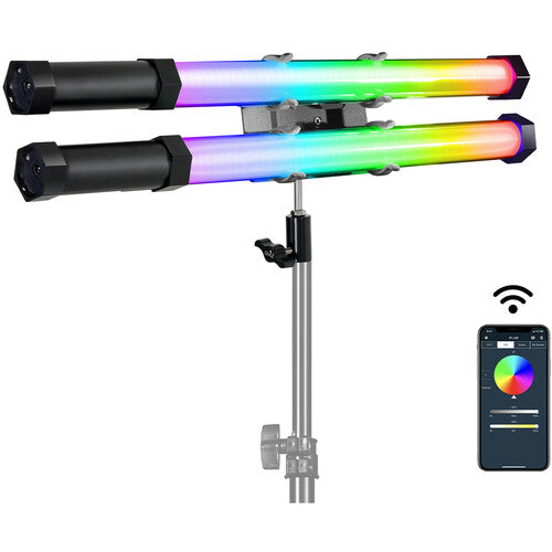GVM BD-60 RGB LED Light Wand (2-Light Kit)