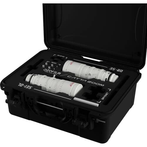 DZOFilm Catta 35-80 and 70-135mm T2.9 E-Mount Cine Zoom 2-Lens Bundle (White)