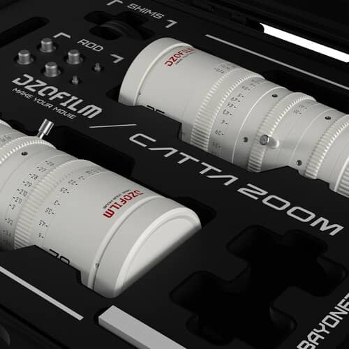 DZOFilm Catta 35-80 and 70-135mm T2.9 E-Mount Cine Zoom 2-Lens Bundle (White)