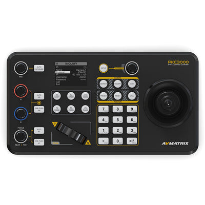 AVMATRIX PKC3000 Professional IP and Serial PTZ Camera Joystick Controller