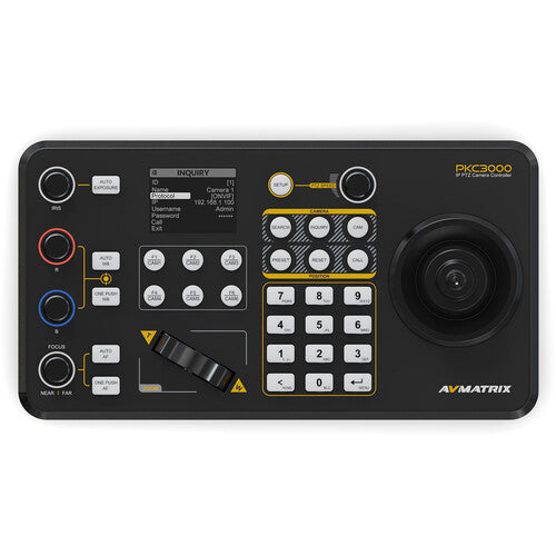 AVMATRIX PKC3000 Professional IP and Serial PTZ Camera Joystick Controller