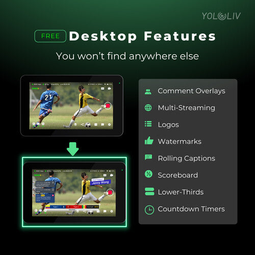 YoloLiv YoloBox Mini Portable All-in-One Smart Live Streaming Encoder and Monitor
