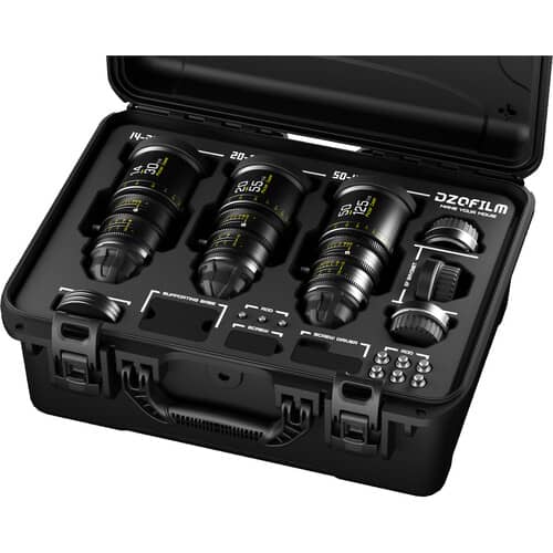 DZOFilm Pictor T2.8 Super35 Zoom 3-Lens Bundle (PL and EF Mount, Black)
