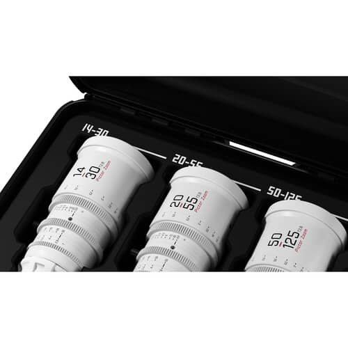 DZOFilm Pictor T2.8 Super35 Zoom 3-Lens Bundle (PL and EF Mount, White)