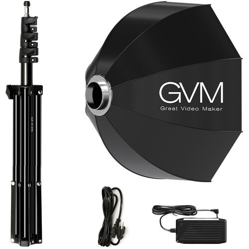 GVM LED Video Soft Light (Daylight-Balanced) LS-p80s LED 1-Light Kit with Softbox