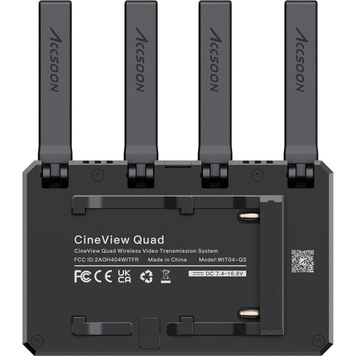 ACCSOON WIT04-QS CINEVIEW QUAD WIRELESS VIDEO TRANSMISSION SYSTEM