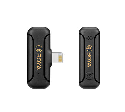 BOYA BY-WM3T2-D1 WIRELESS MIC 1+1 LIGHTNING CONNECTOR FOR APPLE IOS DEVICES