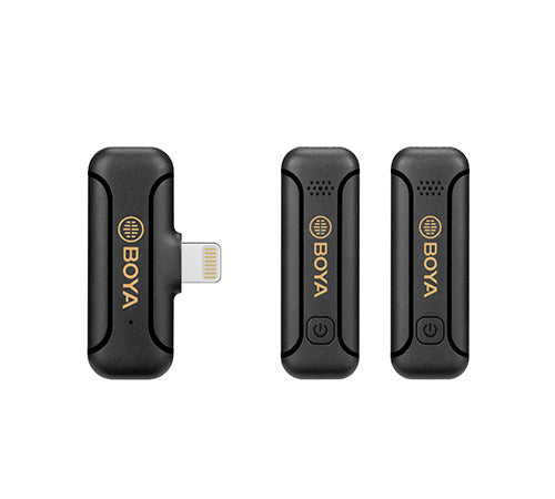 BOYA BY-WM3T2-D2 WIRELESS MIC 1+2 LIGHTNING CONNECTOR FOR APPLE IOS DEVICES