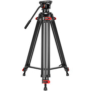GVM JJL-JY Aluminum Camera Video Tripod with Fluid Head