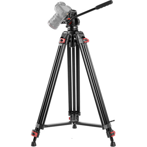 GVM JJL-JY Aluminum Camera Video Tripod with Fluid Head